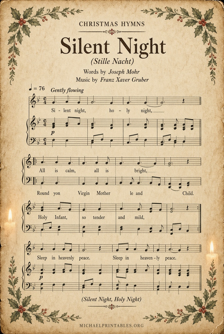 Free Printable Vintage Christmas Sheet Music