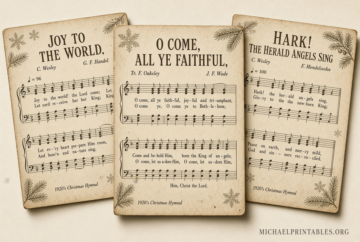 Free Printable Vintage Christmas Sheet Music