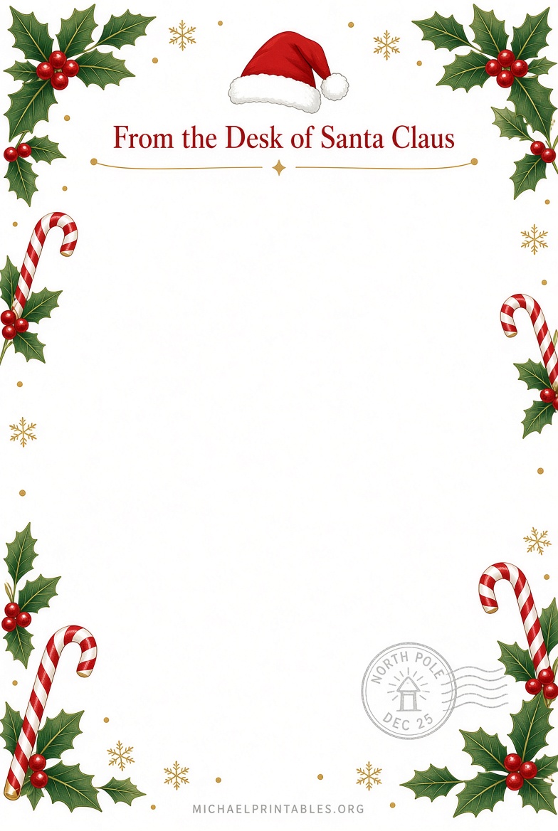 Free Santa Claus Stationery Printables Guide