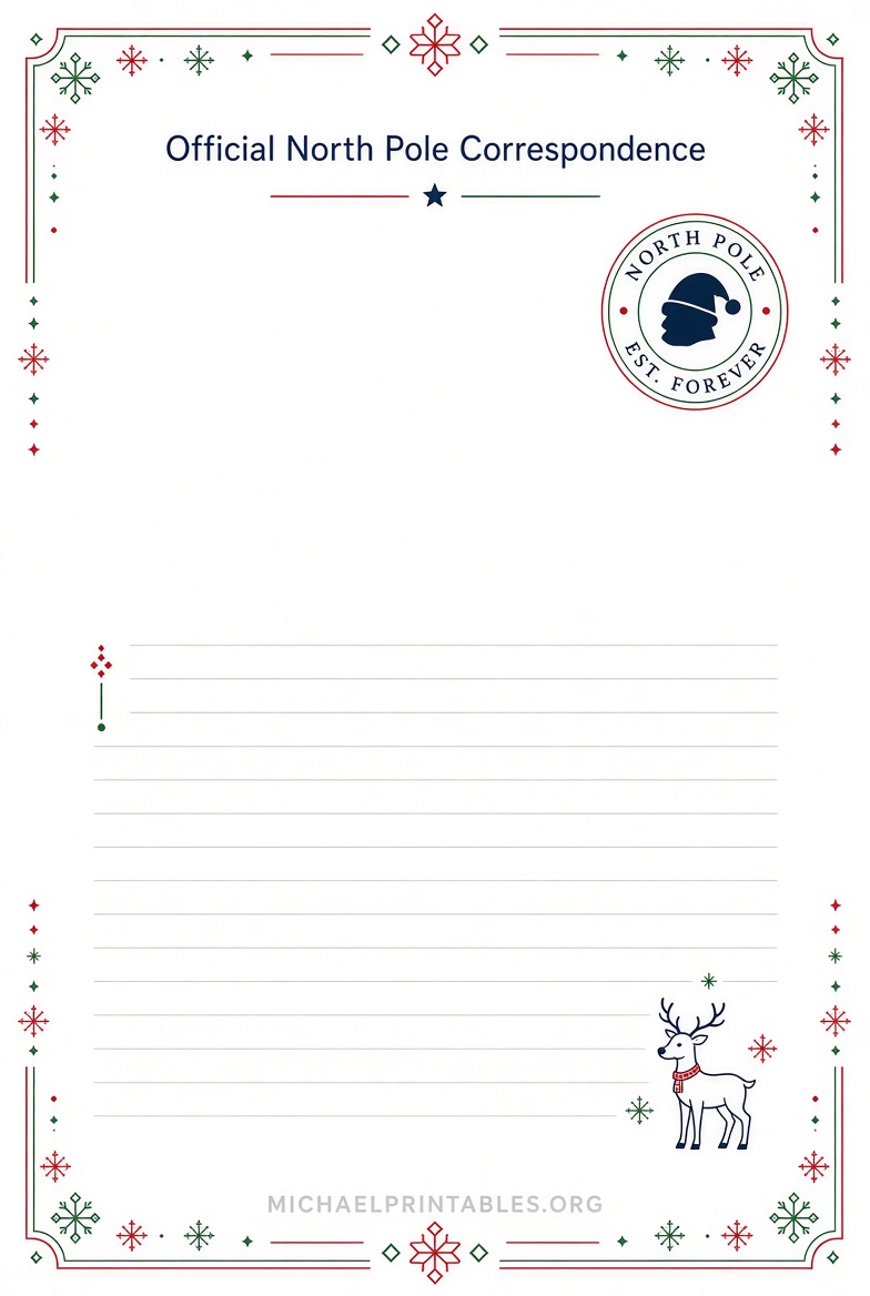 Free Santa Claus Stationery Printables Guide