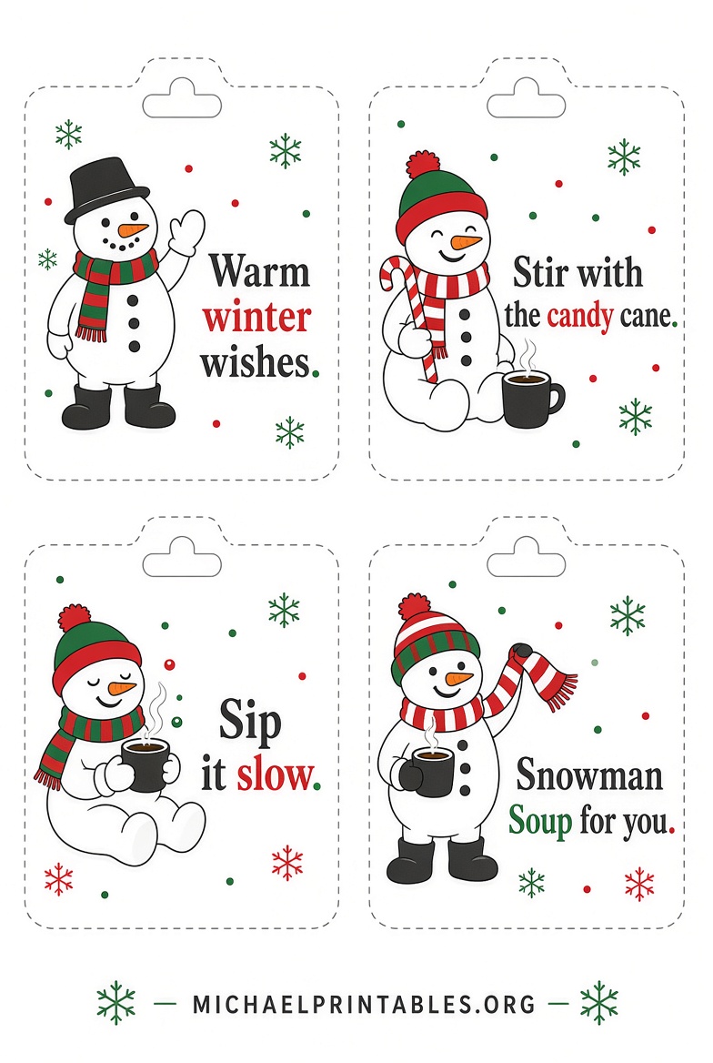 Snowman Soup Poem Free Printable | PDF
